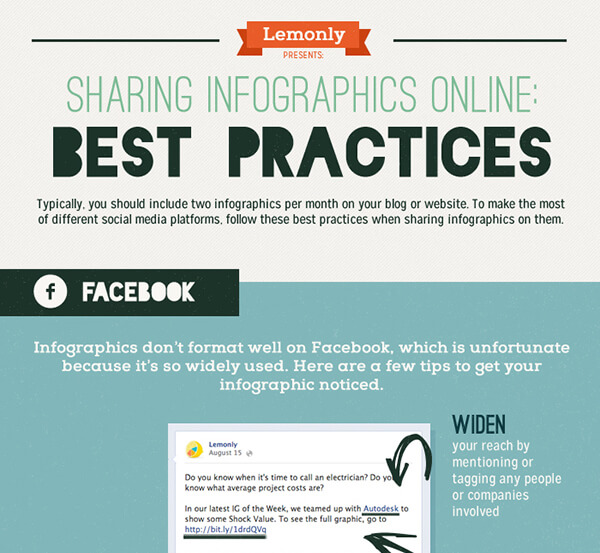 8. Determine a social sharing strategy for your infographics