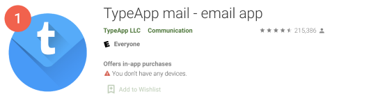 type app email review 